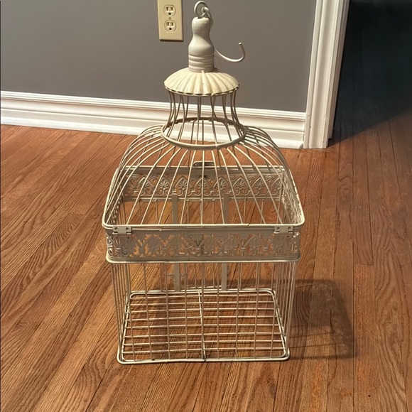 Cream Victorian-Style Decorative Birdcage Accent - Picture 6 of 8